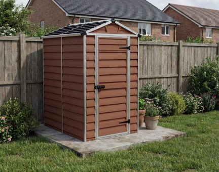 Skylight 4ft. x 6ft. Garden Shed - Amber Polycarbonate Panels