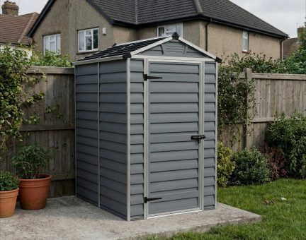 Skylight 4ft. x 6ft. Garden Shed - Grey Polycarbonate Panels