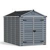 Storage Shed Kit Skylight 6 ft. x 10 ft. Grey Structure