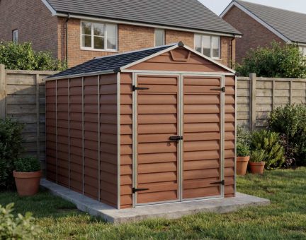 Skylight 6ft. x 12ft. Garden Shed - Amber Polycarbonate Panels