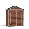 Skylight 6 ft. x 3 ft. Plastic Storage Shed with Amber Polycarbonate Walls & Aluminium Frame