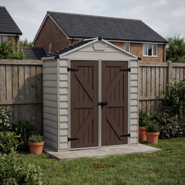 Palram Canopia Garden Sheds Skylight 6x3 Tan Main 1 UK