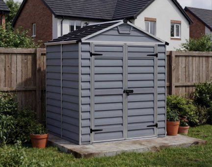 Skylight 6ft. x 5ft. Garden Shed - Grey Polycarbonate Panels