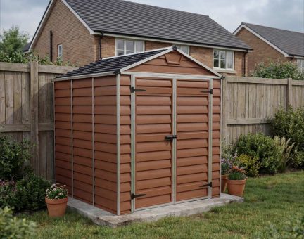Skylight 6ft. x 8ft. Garden Shed - Amber Polycarbonate Panels