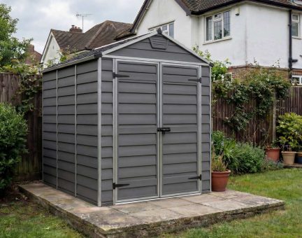 Skylight 6ft. x 8ft. Garden Shed - Grey Polycarbonate Panels