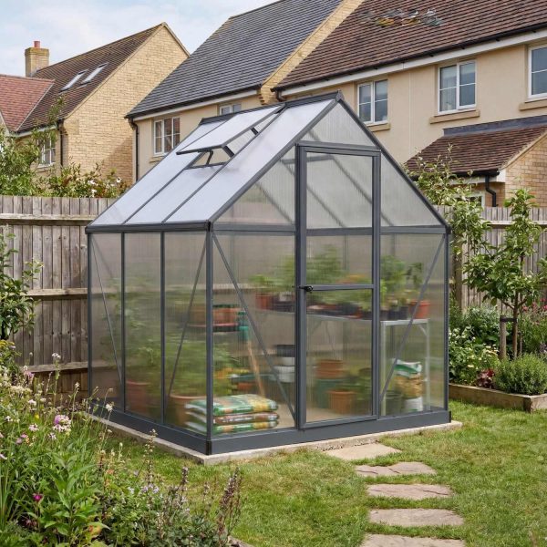Palram Canopia Greenhouses Mythos 6x6 Grey Main 1 UK