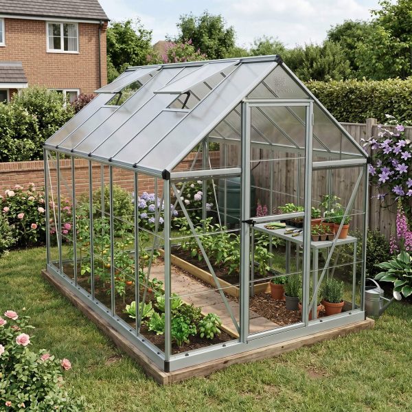 Palram Canopia Greenhouses Nature 6x12 Silver Main 2 UK