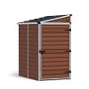 4ft x 6ft Pent Amber garden shed, featuring a robust aluminum frame and durable polycarbonate panels for modern outdoor storage