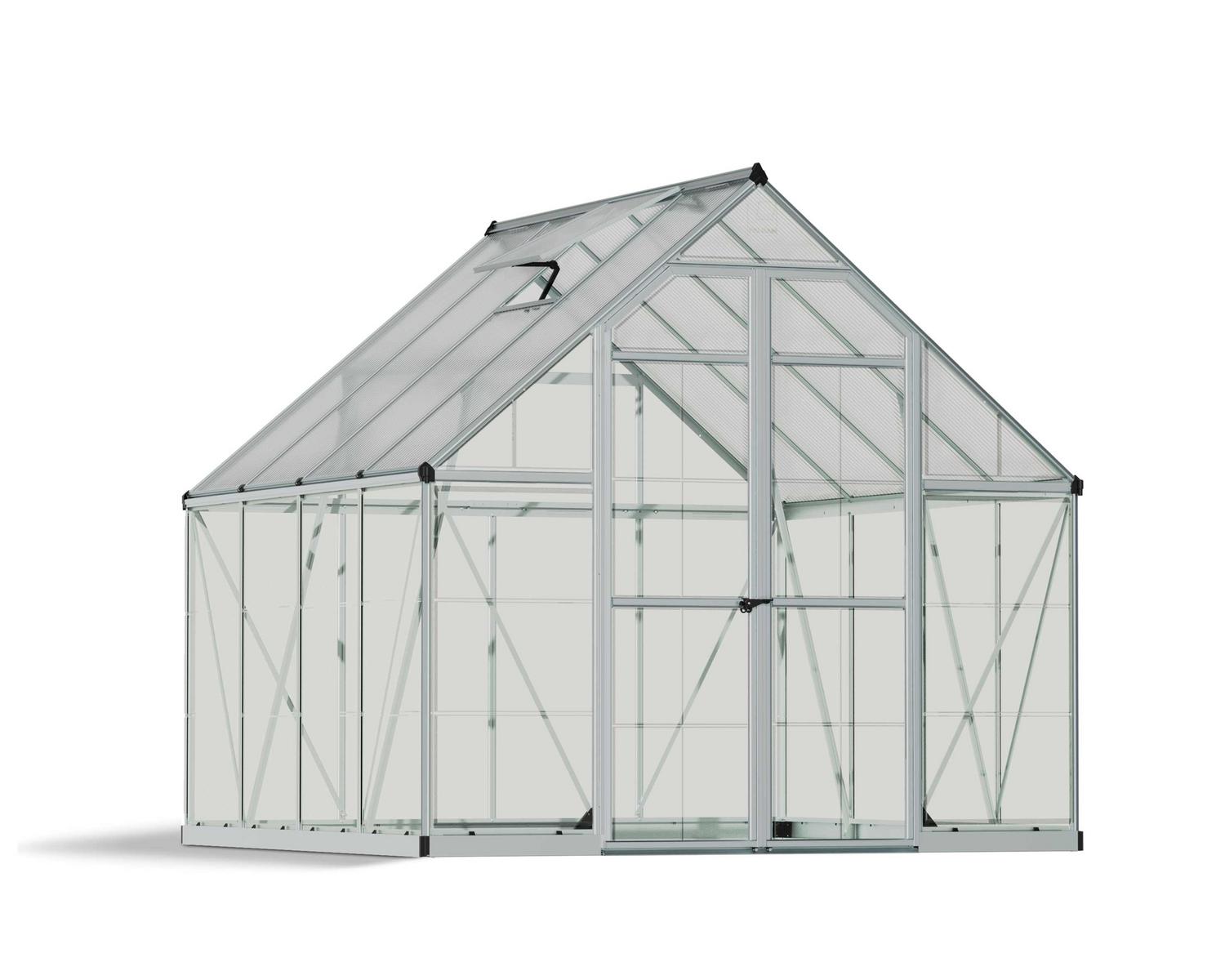 Balance 8 ft. x 8 ft. Polycarbonate Greenhouse - Canopia UK