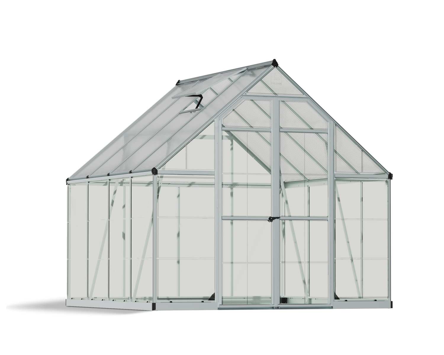 Balance 8 Ft. X 8 Ft. Polycarbonate Greenhouse - Canopia UK