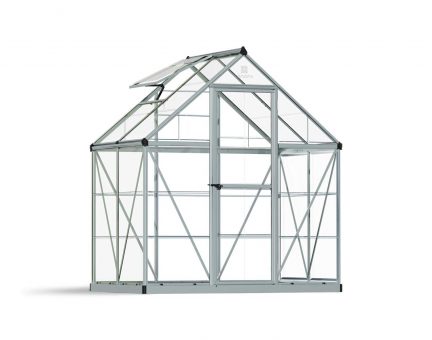 Greenhouse Harmony 6' x 4' Kit - Silver Structure & Clear Glazing