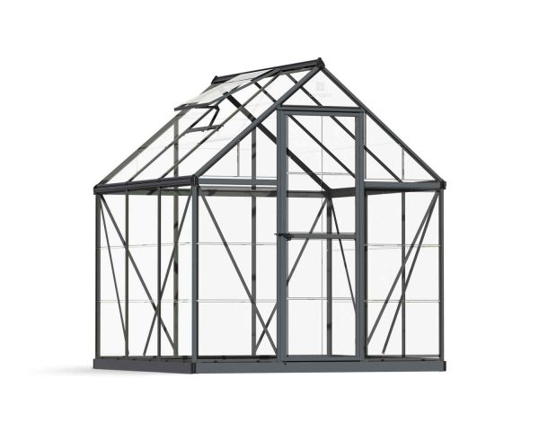 Palram Greenhouses Harmony 6x6 Grey Clear CutOut 1