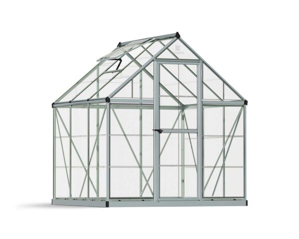 Greenhouse Harmony 6' x 6' Kit - Silver Structure & Clear Glazing