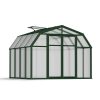 Greenhouse Hobby Gardener 8' x 8' Kit - Green Structure & Twinwall Glazing