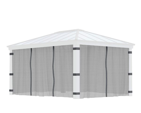 Palram Garden Gazebos Dallas 4900 Netting Set CutOut