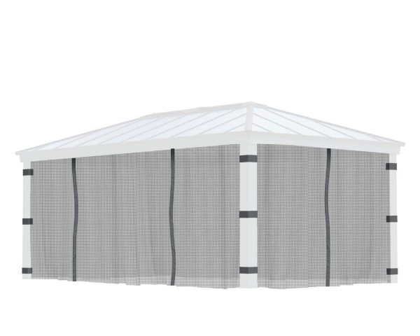 Palram Garden Gazebos Dallas 6100 Netting Set CutOut