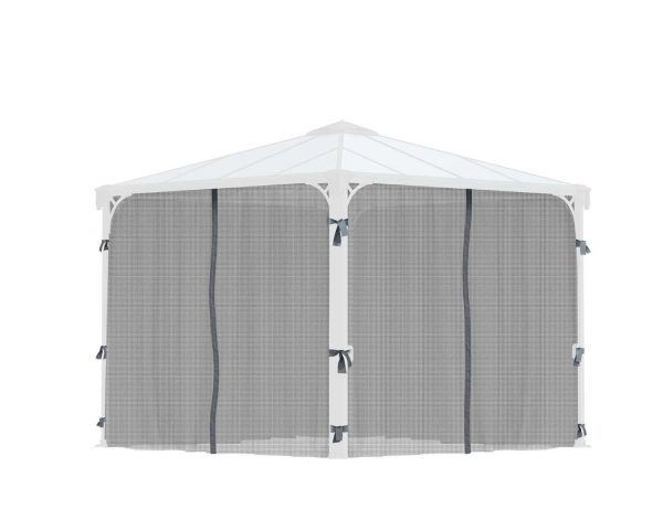 Palram Garden Gazebos Palermo 3000 Netting Set Cutout