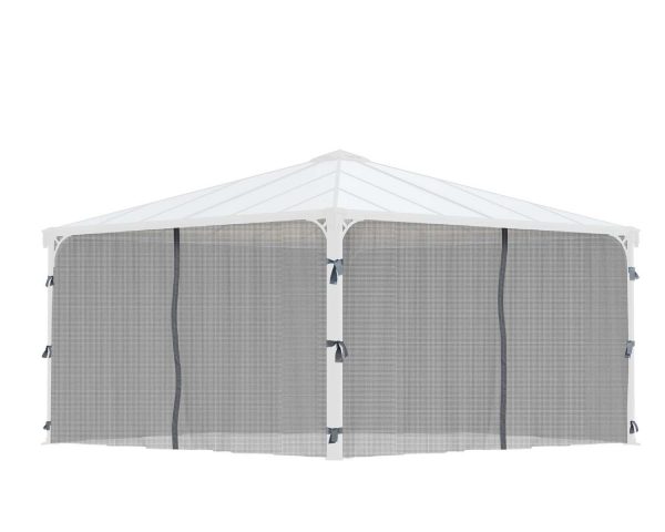 Palram Garden Gazebos Palermo 4300 Netting Set Cutout