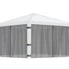 Palram Canopia Garden Gazebos Dallas 14x14 4.3x4.3 Netting Set CutOut