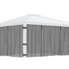 Palram Canopia Garden Gazebos Dallas 14x16 4.3x5 Netting Set CutOut