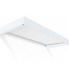 White Sophia 2m x 0.9m door canopy with opal polycarbonate panels, providing reliable doorway protection