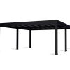 Palram Canopia Carports Oslo 6x6 20x20 Black Grey CutOut 1