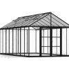 Palram Canopia Greenhouses ARIA 10x20 3x6 Black Clear CutOut