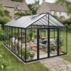 Palram Canopia Greenhouses ARIA 10x20 3x6 Black Clear Main 7 UK