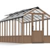 Palram Canopia Greenhouses NATURA 8x22 2.4x6.4 Wood Clear CutOut