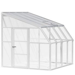Solarium SunRoom Kit 8 ft. x 8 ft. White Structure & Hybrid Glazing