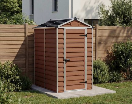 Abri de jardin Skylight 2.1m² Couleur ambre et panneaux en polycarbonate