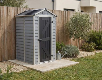 Abri de jardin Skylight 2.1m² Couleur Deco Gris Fonce et panneaux en polycarbonate