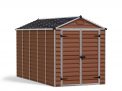 Skylight 6 ft. x 12 ft. Plastic Storage Shed with Amber Polycarbonate Walls & Aluminium Frame
