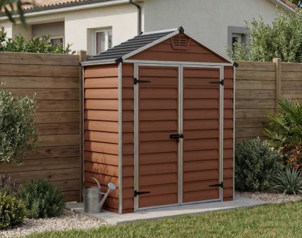 Abri de jardin Skylight 1.7m² Couleur ambre et panneaux en polycarbonate