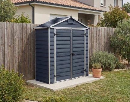 Abri de jardin Skylight 1.7m² Couleur Gris foncé et panneaux en polycarbonate