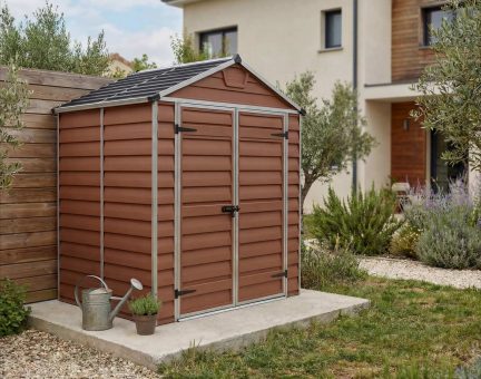 Abri de jardin Skylight 2.8m² Couleur Ambre et panneaux en polycarbonate