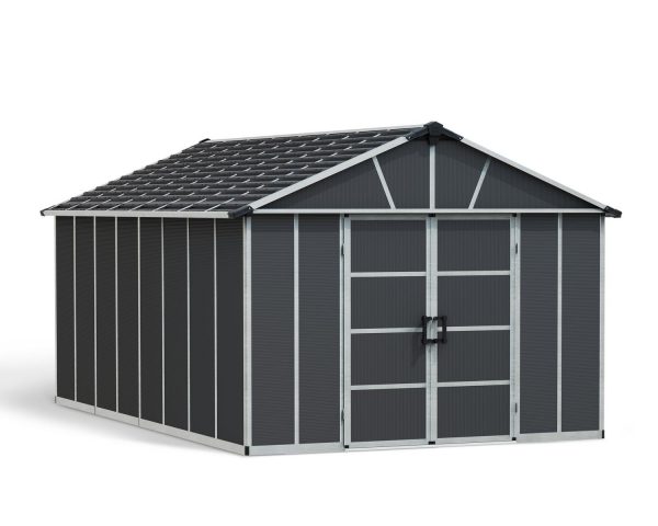 Storage Shed Kit Yukon 11 ft. x 17 ft. Grey Structure