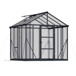 Palram Greenhouses Glory 8x8 Grey Multiwall Cutout