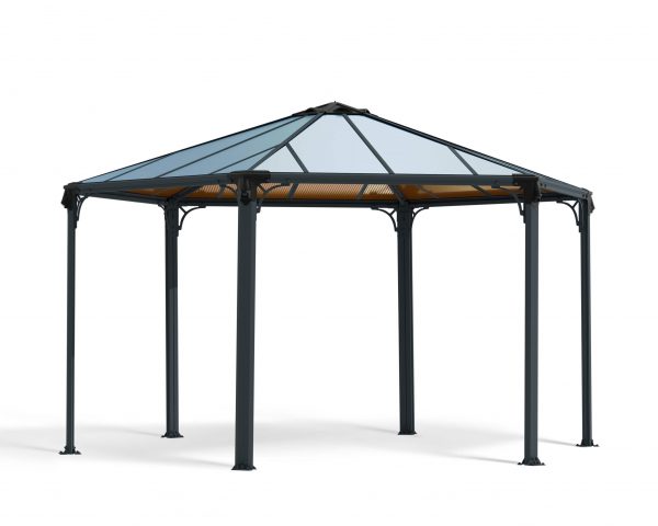 Palram Canopia Garden Gazebos Monaco Grey Bronze CutOut