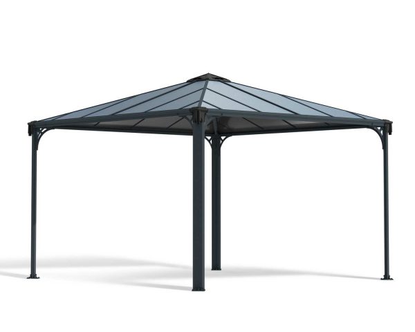 Palram Garden Gazebos Palermo 3600 Grey Bronze Cutout