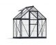 Greenhouse Hybrid 6' x 4' Kit - Grey Structure & Hybrid Glazing