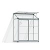 Greenhouses Lean To Grow 4x2 Silver Structure & Clear Glazing