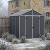Palram-Canopia_Garden_Sheds_Rubicon_8x10_2.4x3_Grey_Main_Winter_FR