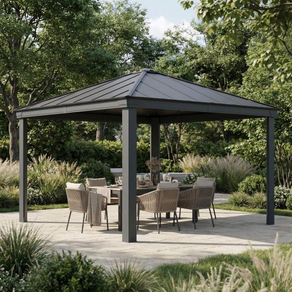 Palram-Canopia_Garden_Gazebos_Dallas_14x14_4.3x4.3_Grey_Twinwall_Main_1