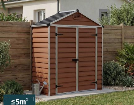 Abri de jardin Skylight 1.7m² Couleur ambre et panneaux en polycarbonate
