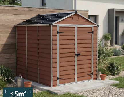 Abri de jardin Skylight 4.2m² Couleur Ambre et panneaux en polycarbonate