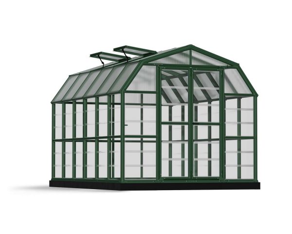 Palram Greenhouses Grand Gardener 8x12 Green Clear Cutout