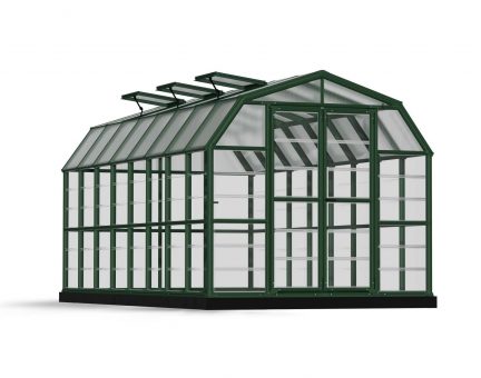 Serre de jardin Grand Gardener 13.5m² aluminium Structure verte & Polycarbonate hybrid panneau