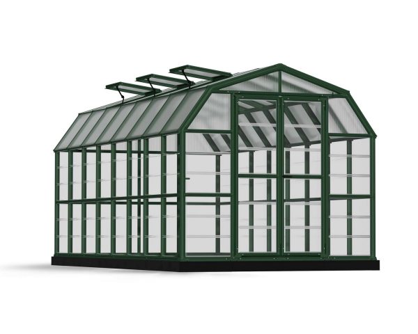 Palram Greenhouses Grand Gardener 8x16 Green Clear Main Cutout