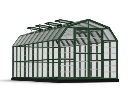 Serre de jardin Grand Gardener 16.8m² aluminium Structure verte & Polycarbonate hybrid panneau